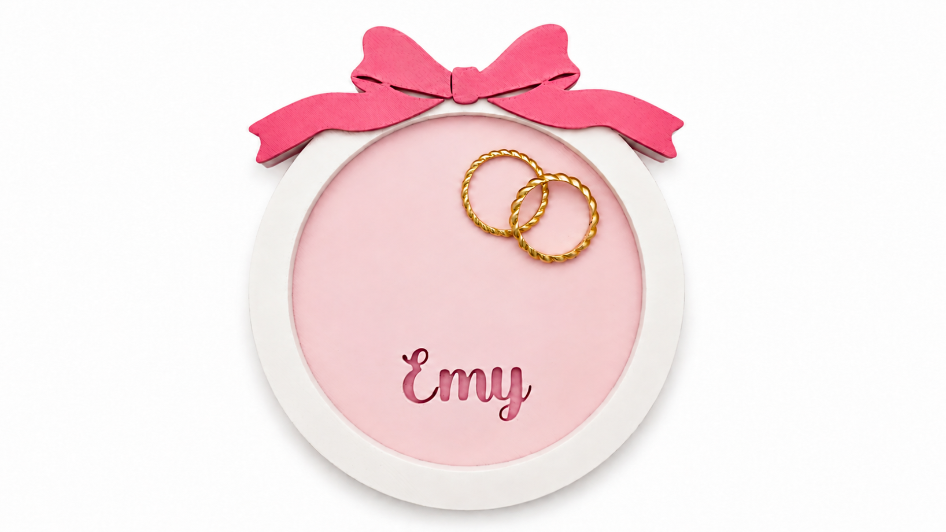 3D Round Bow Jewelry Tray