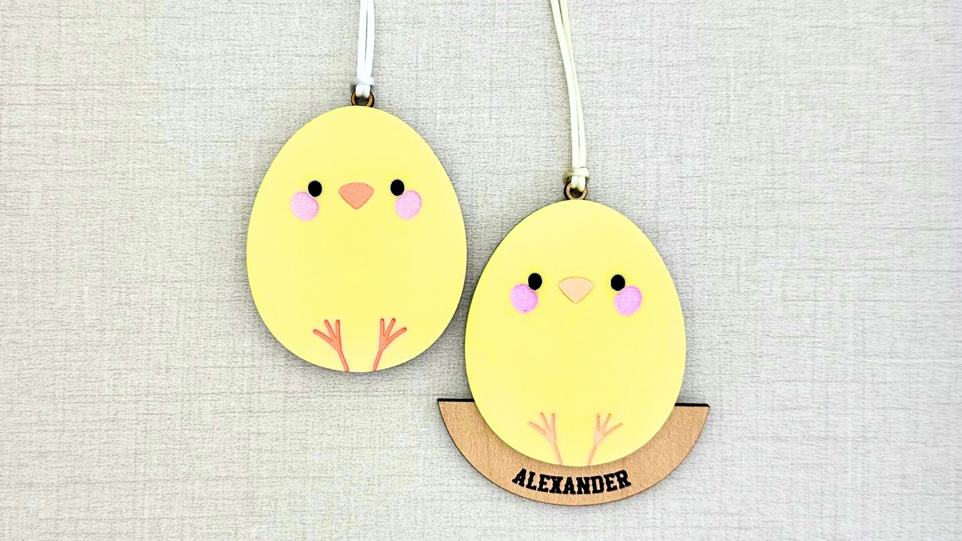 Spring Chick Gift Tag Ornament