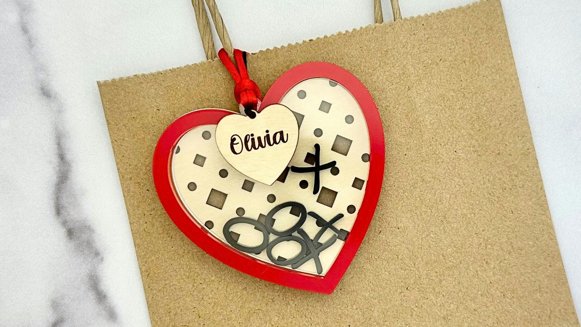 Valentine's Heart Shaker Tag