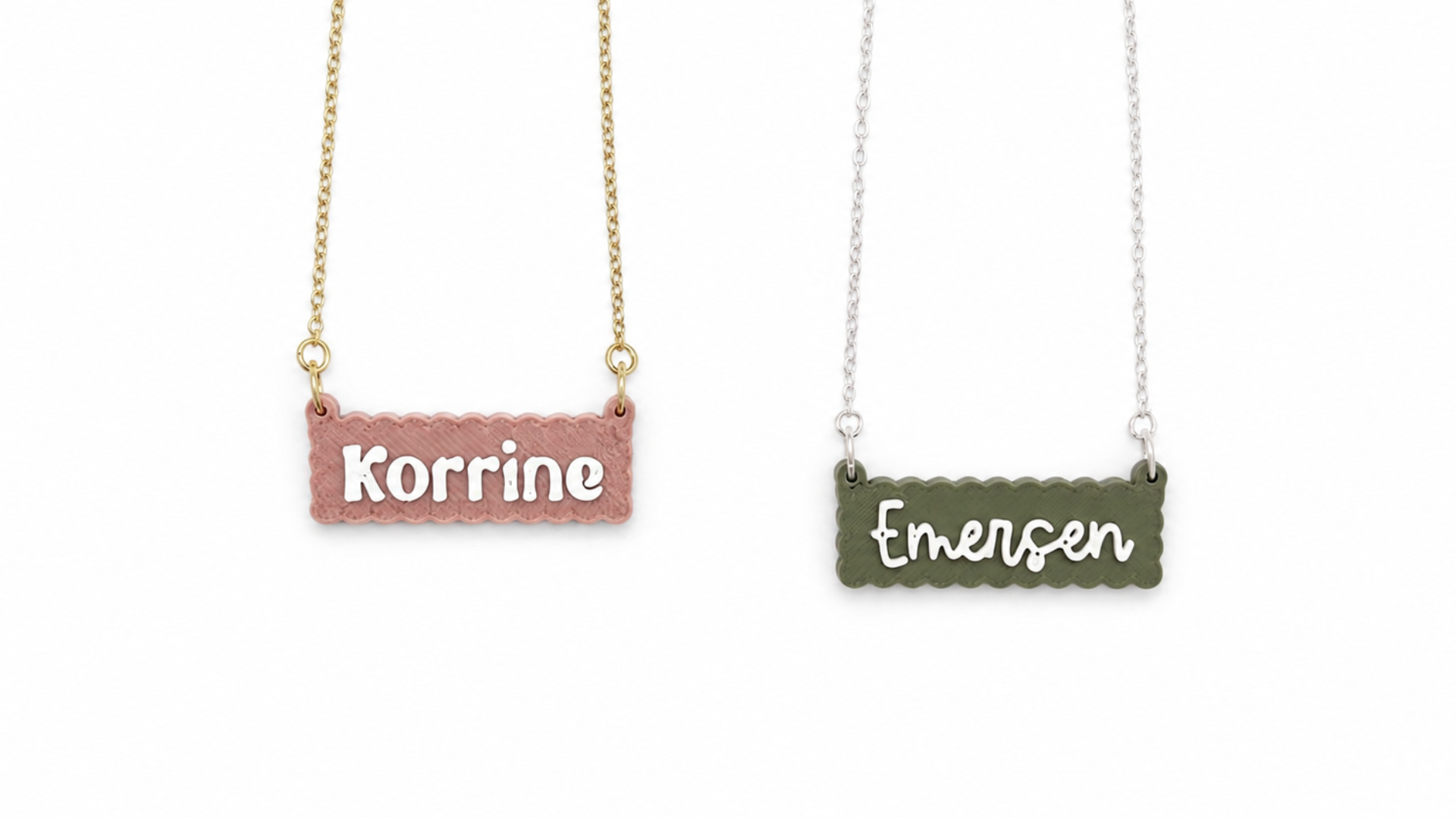 3D Personalized Scallop Pendant