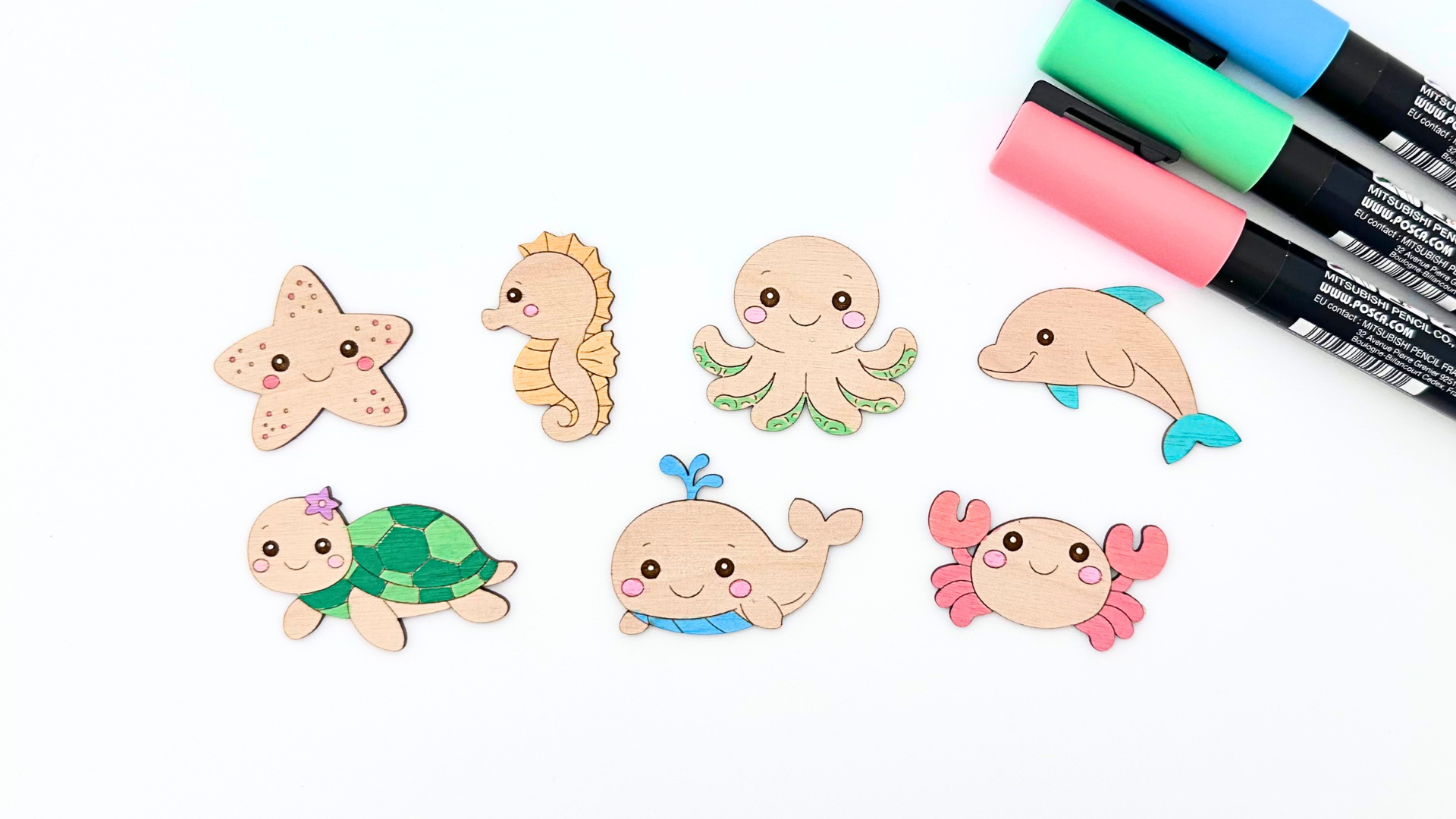DIY Sea Animal Coloring Kit