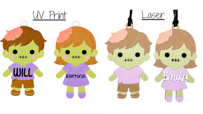 Halloween Zombie Bag Tag