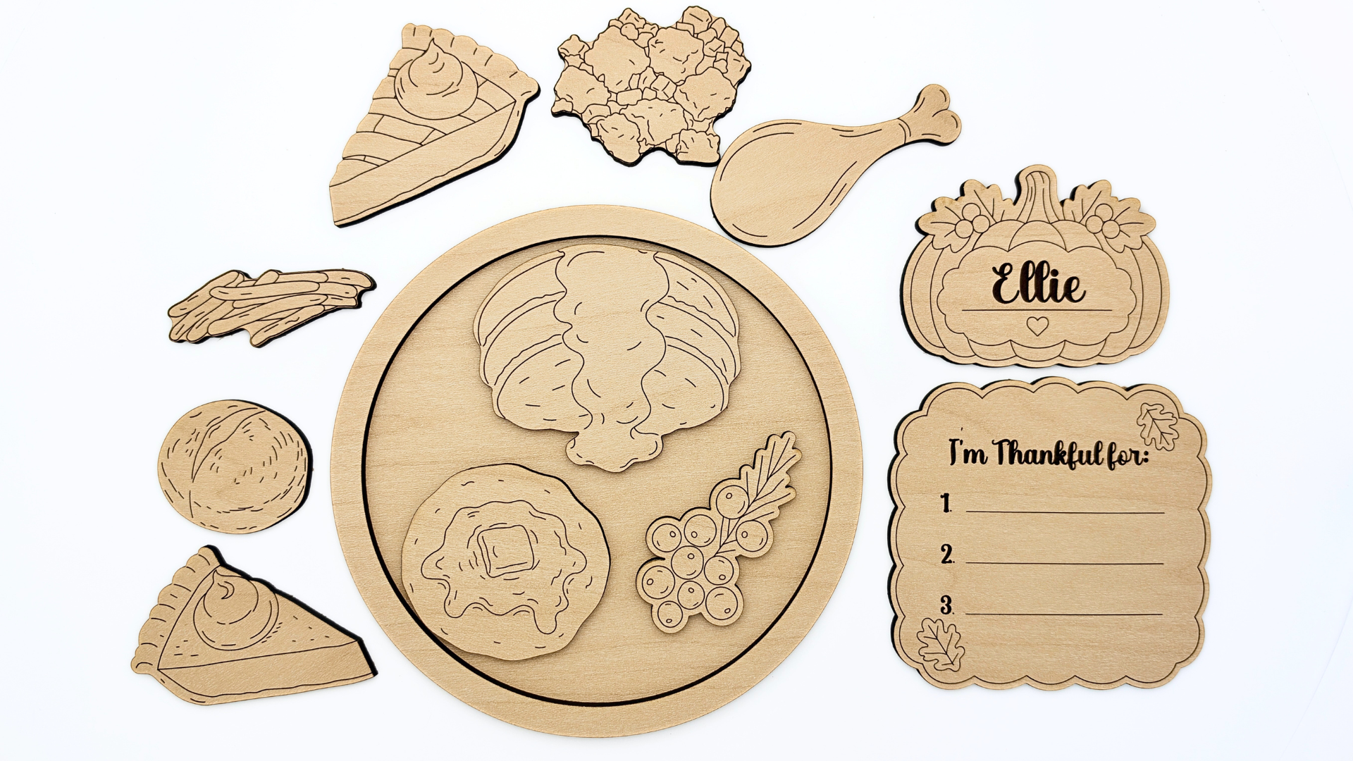 DIY Thanksgiving Dinner Coloring Set