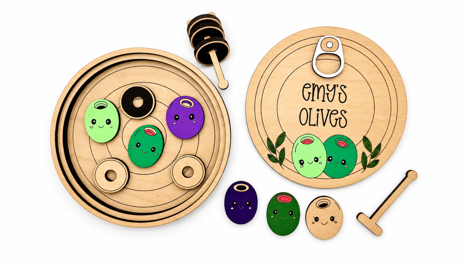 DIY Olives in a Can Coloring Set