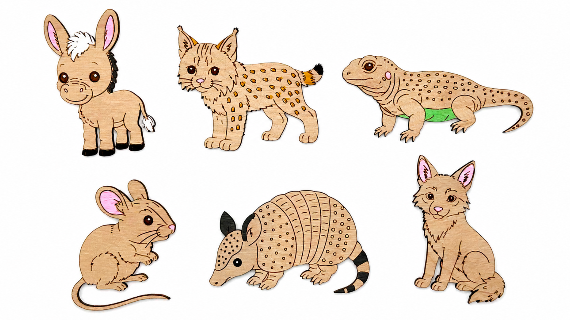 DIY Desert Animals Coloring Kit 2