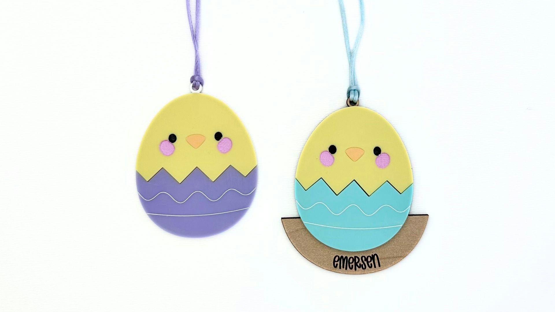 Easter Chick Egg Gift Tag Ornament