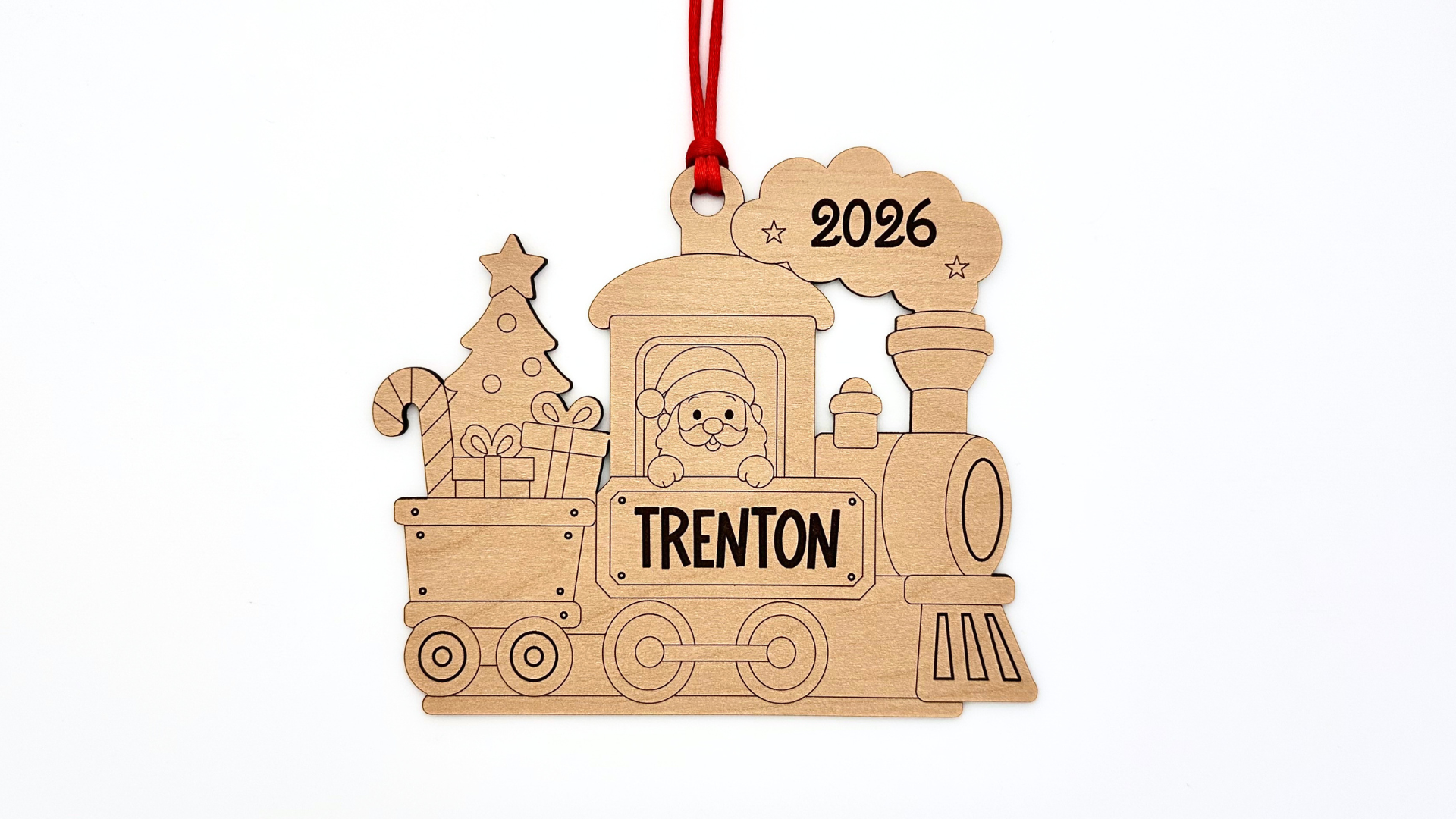 Santa's Train Ride Ornament
