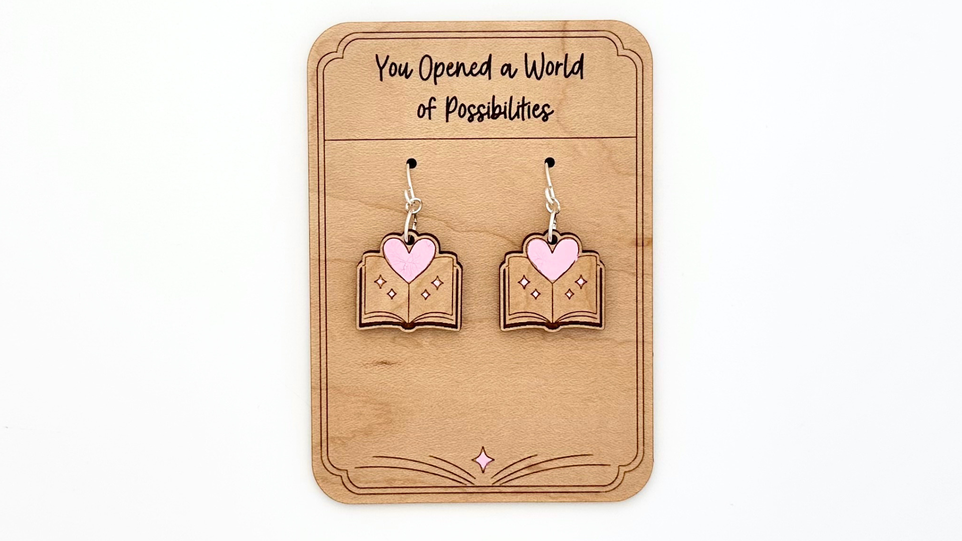 Teacher Appreciation Open Book Earrings