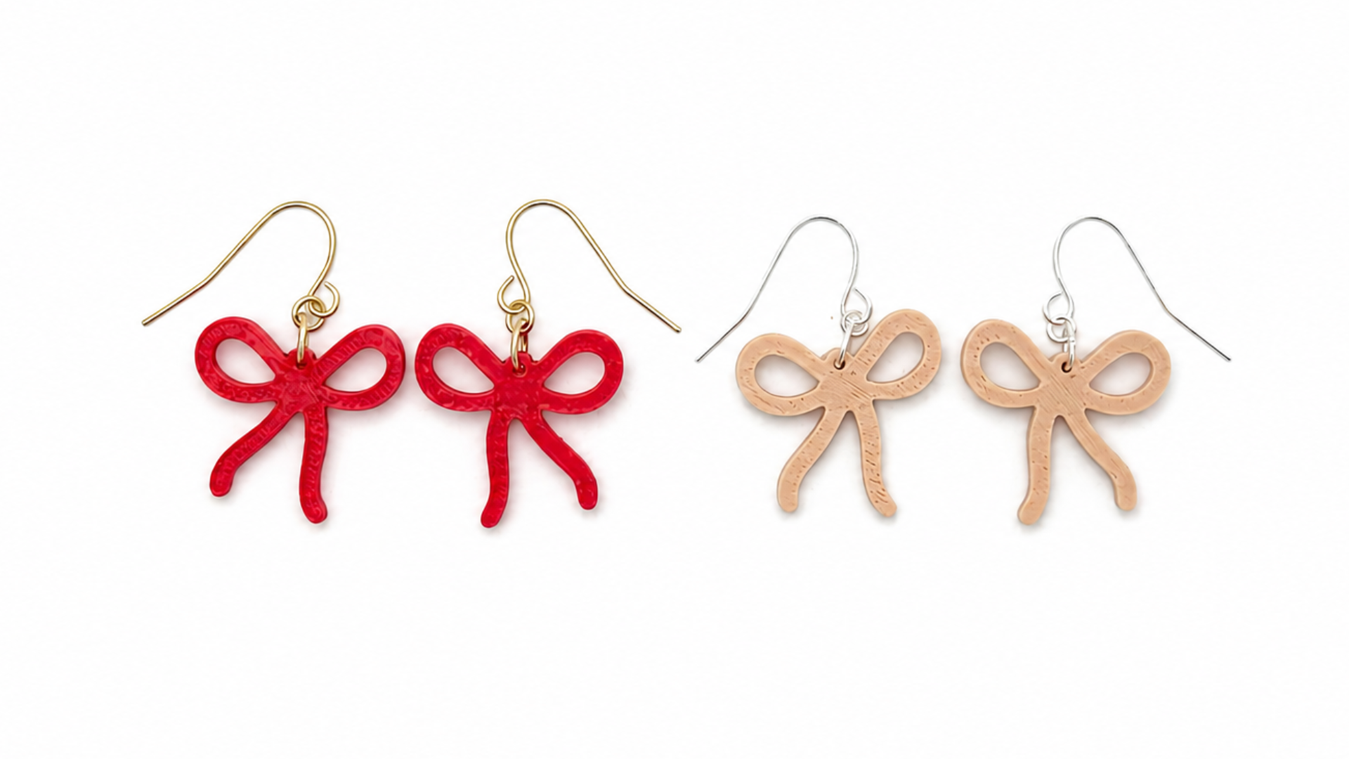 3D Whimsy Bow Earrings