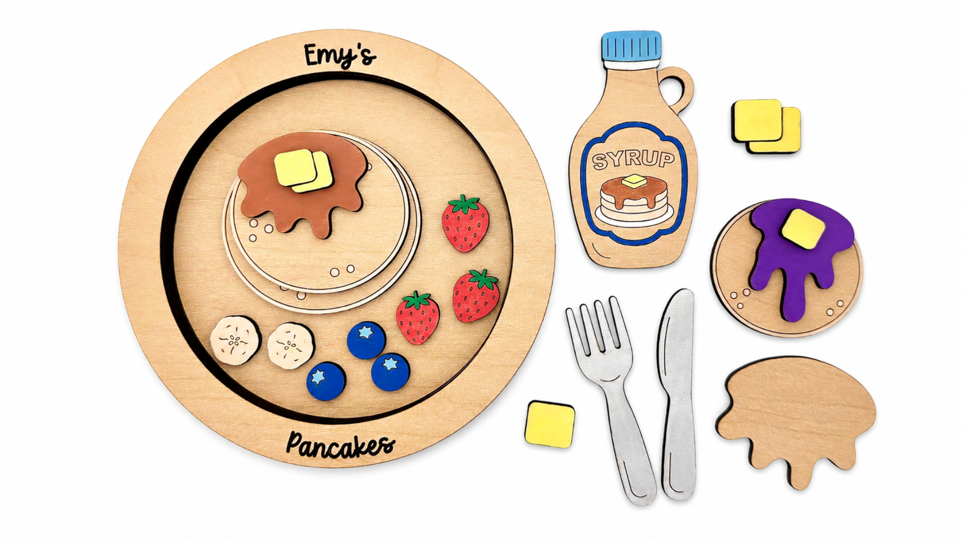 DIY Pancake Breakfast Coloring Set