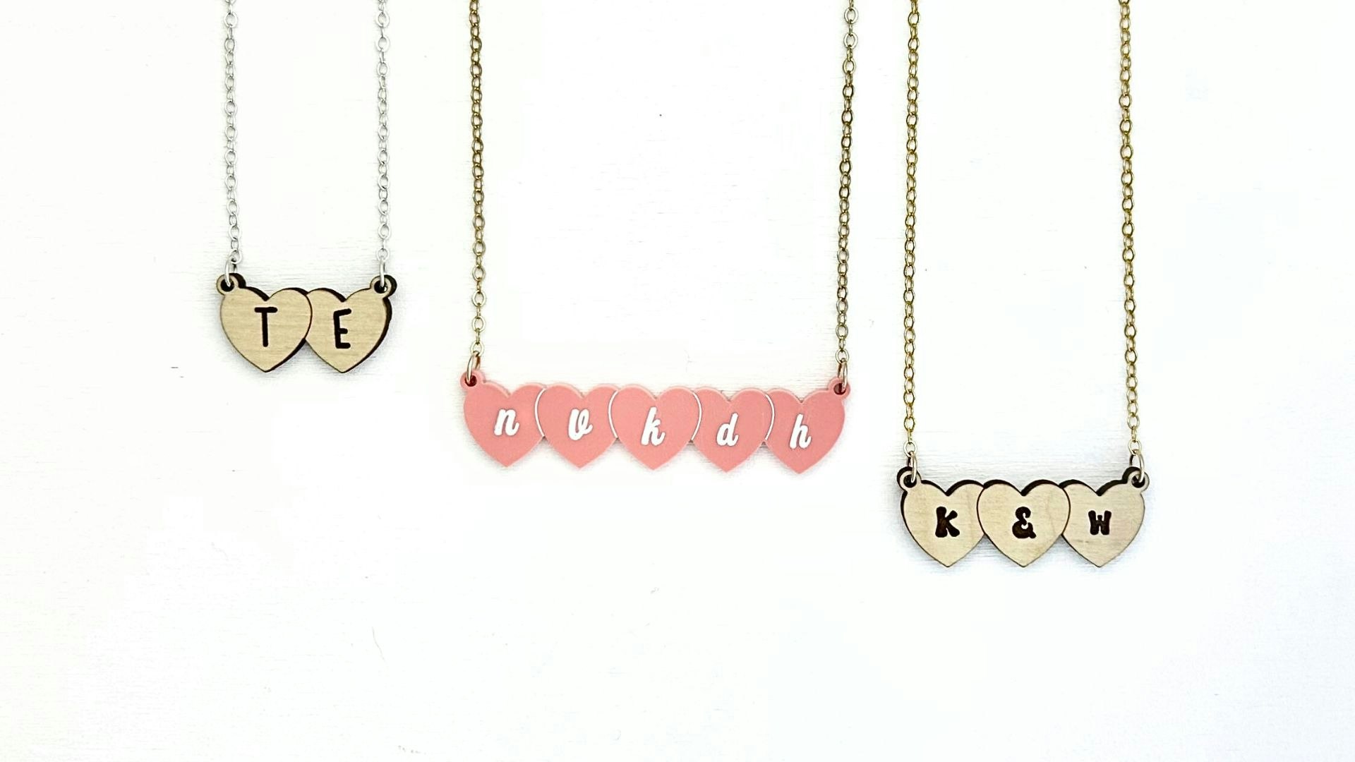 Initial Heart Pendant