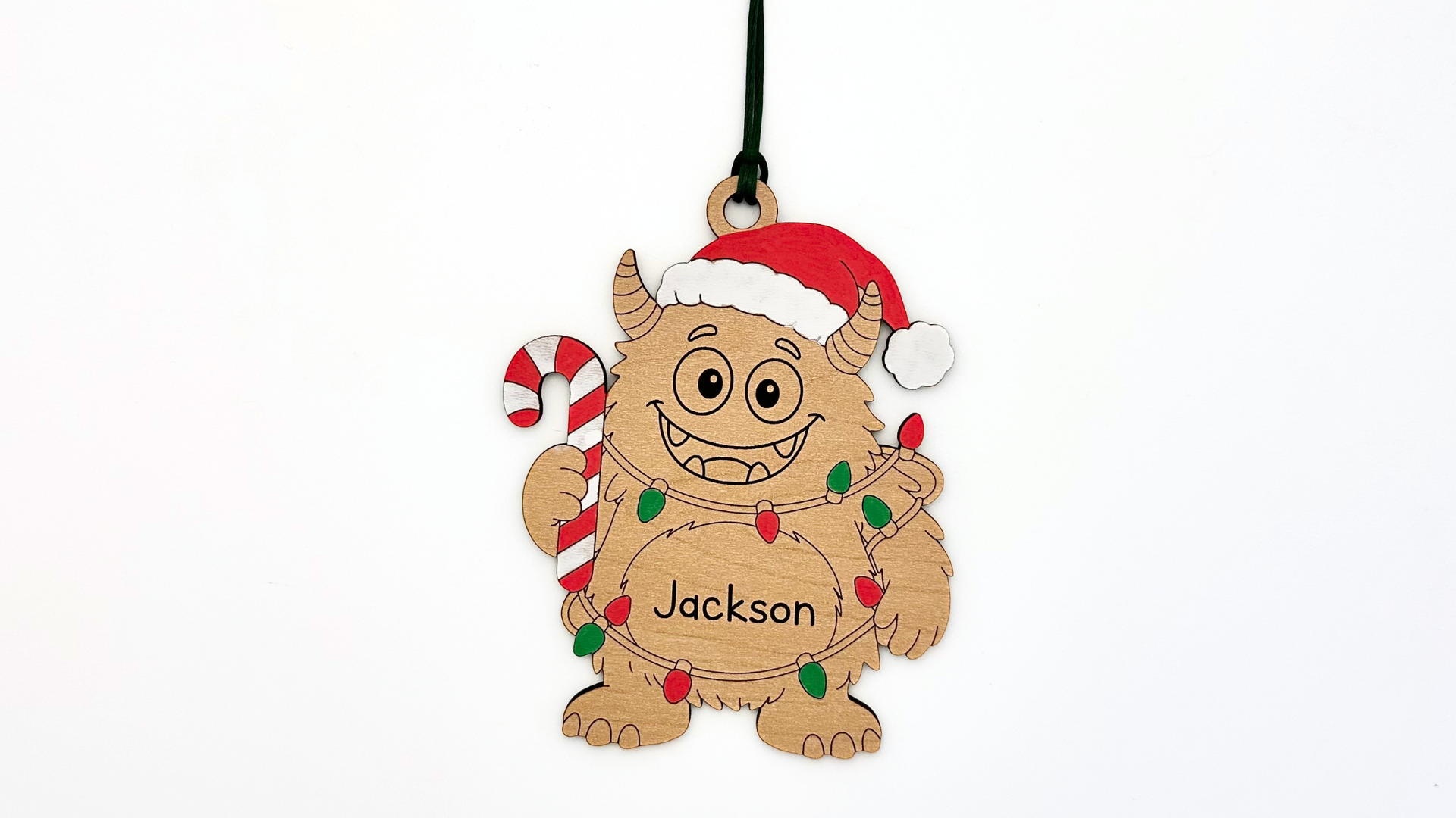 Personalized Christmas Monster Ornament