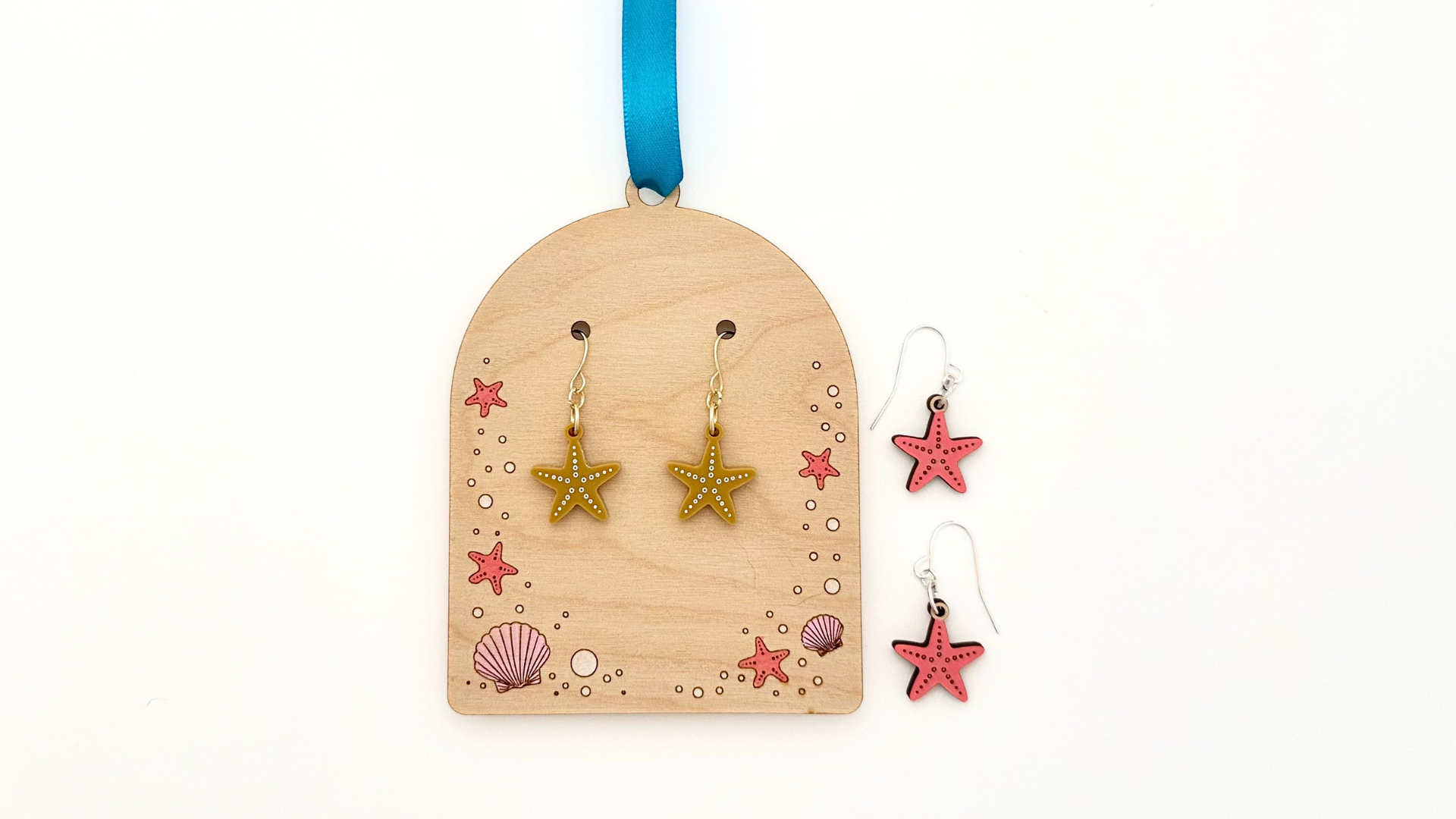 Starfish Earrings and Card