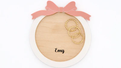 Round Bow Jewelry Tray