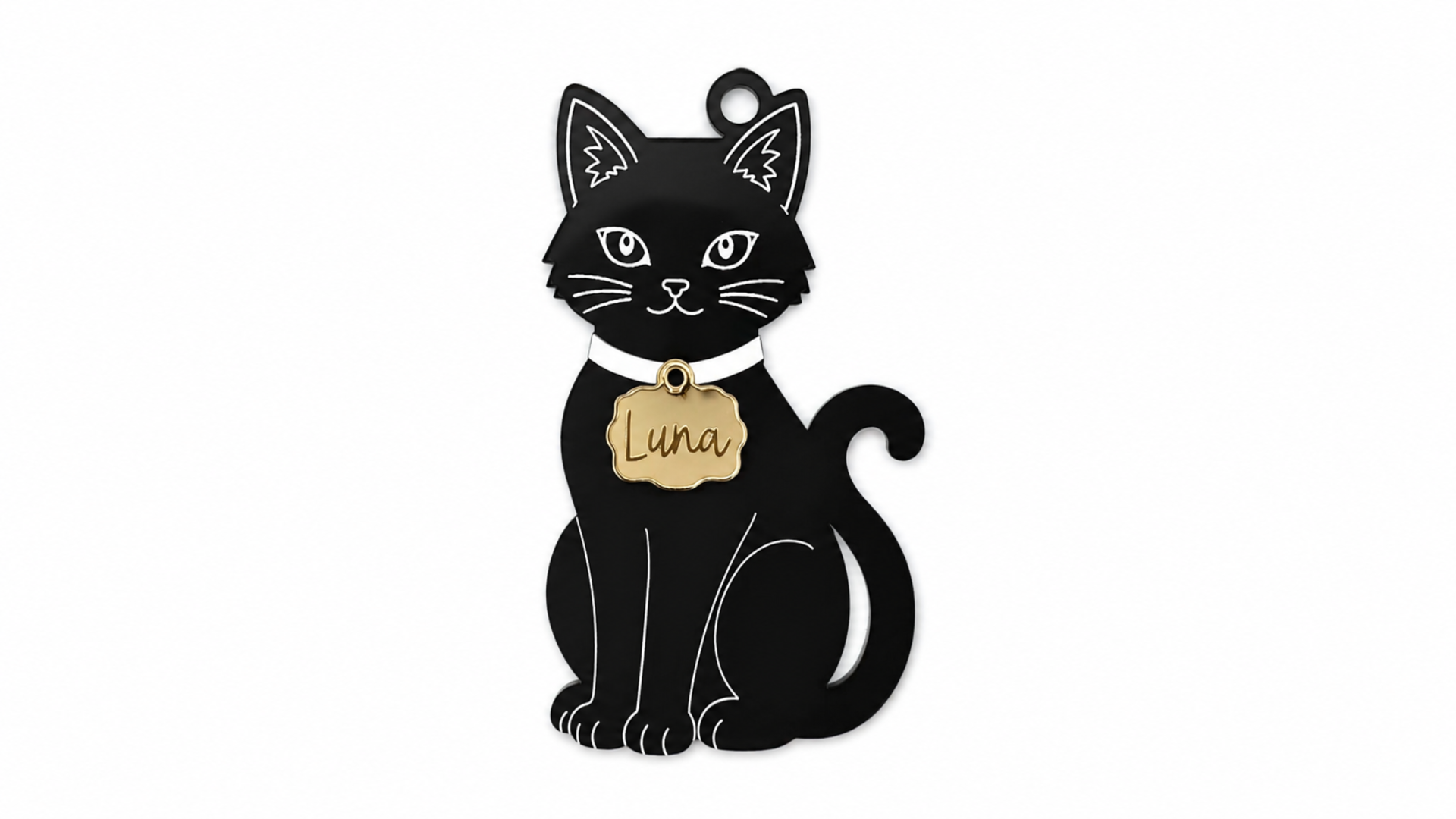 Halloween Cat Gift Bag Tag