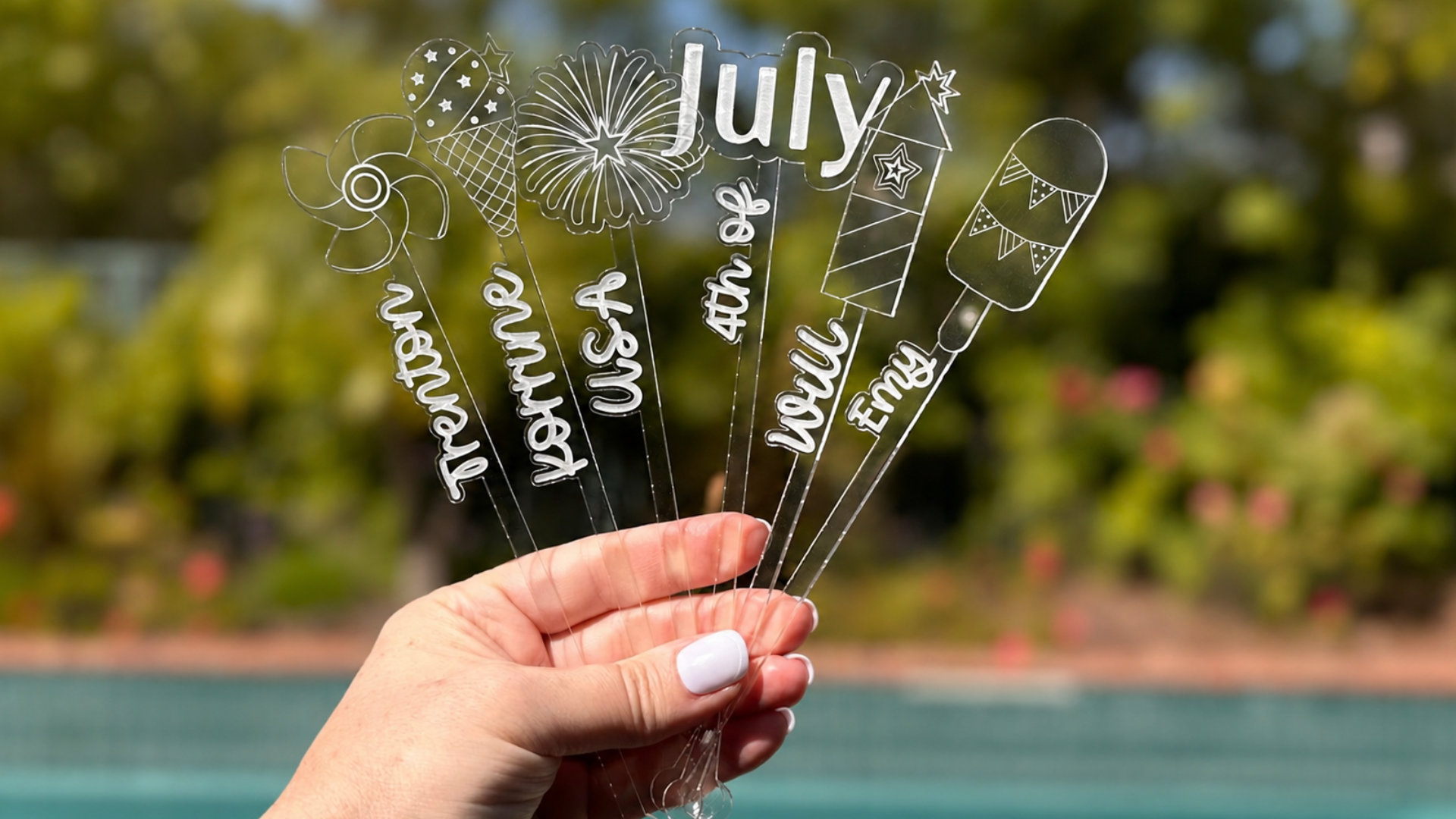 4th of July Drink Stirrers