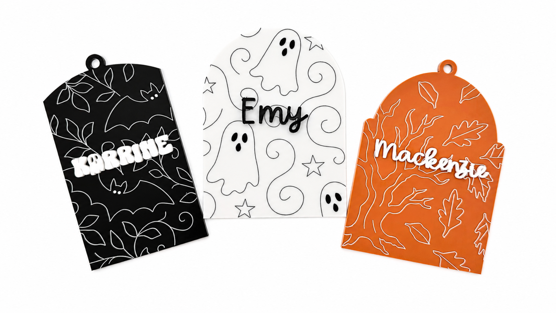 Pattern Tombstone Place Card Tags