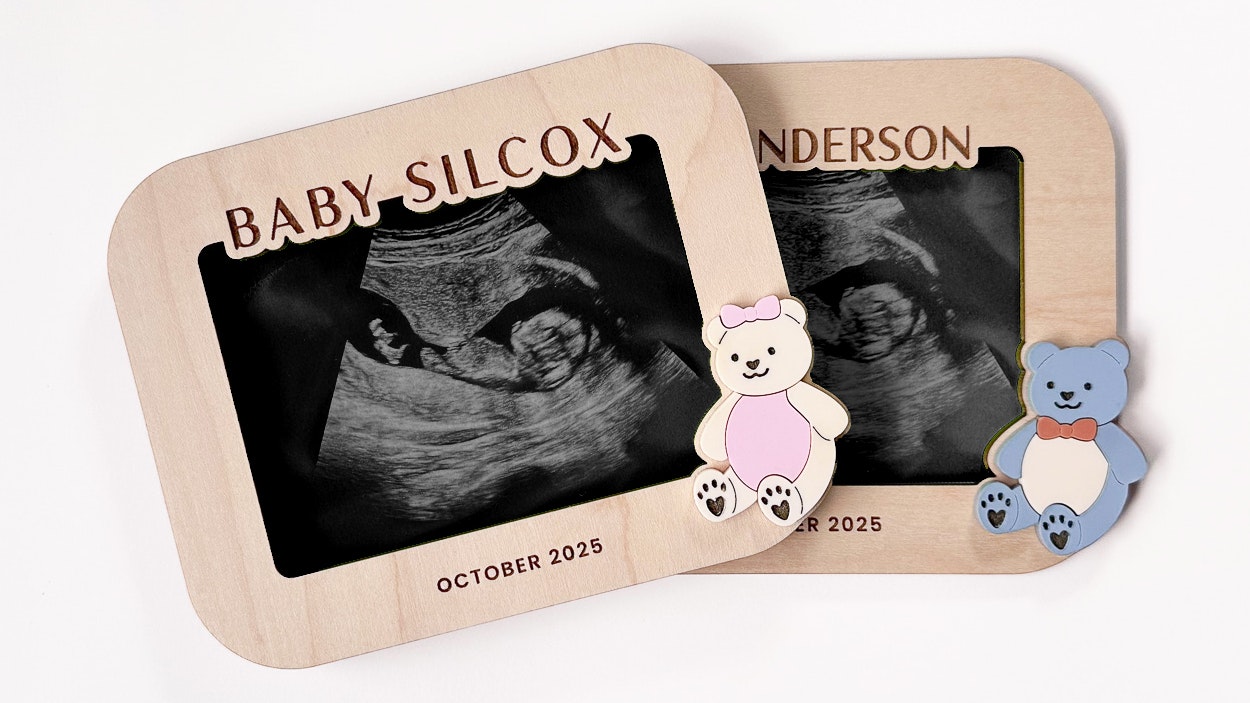 Bear Sonogram Photo Frame