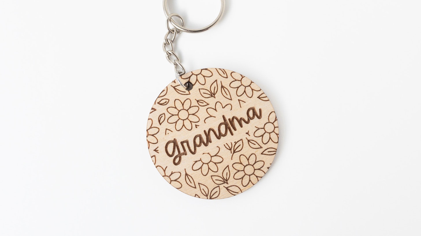 Floral Pattern Keychain