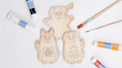 Halloween Ghost Dog Coloring Kit