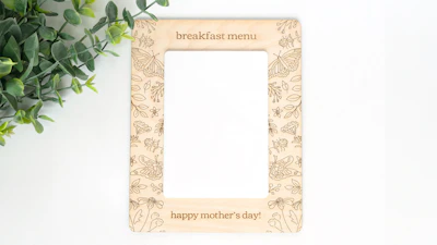 Floral Dry Erase Message Board