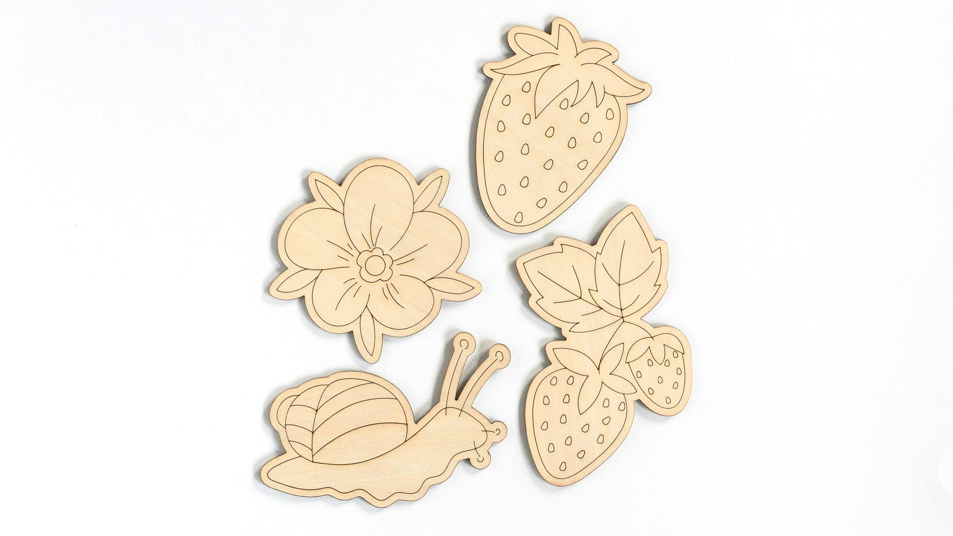 Strawberry & Snail Coloring Kit