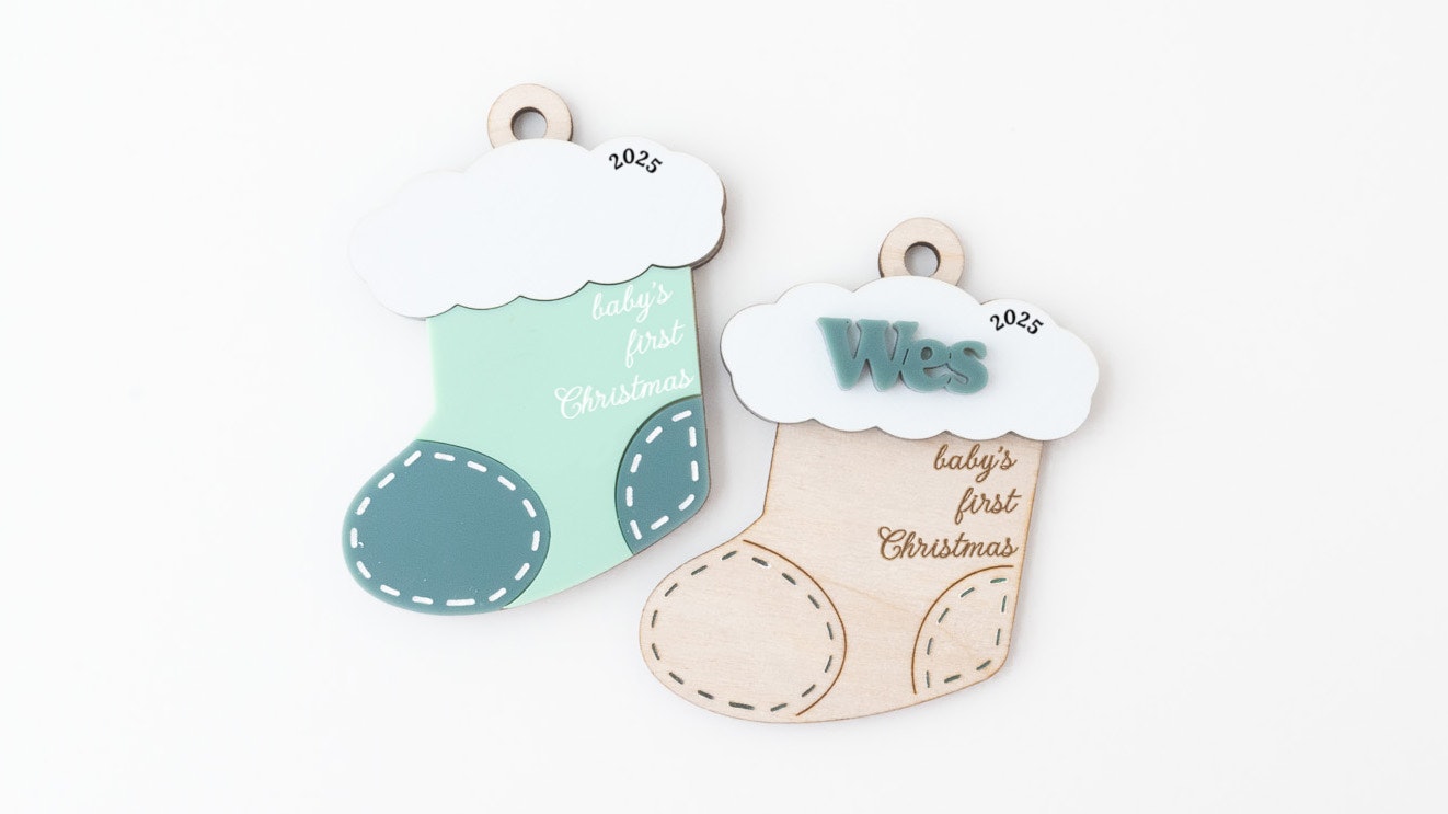 Baby's 1st Christmas Stocking Ornament